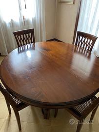 Tavolo allungabile da 8 posti dell 800 color noce