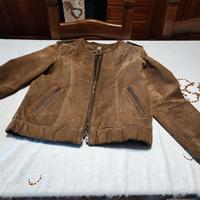 Giubbino donna “Camaieu” in crosta di cuoio suino