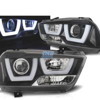 FARI PER DODGE CHARGER 11-15 A LED NERI