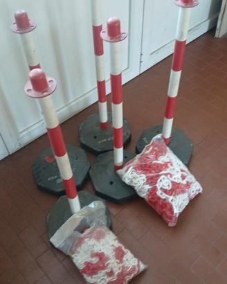 Paletti plastica per transennare