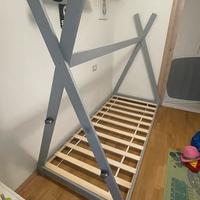 Letto singolo montessoriano basso bambino 90x200cm