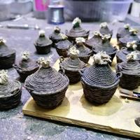 Damigiane per presepe per statue da 10/15cm