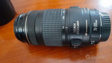 OBIETTIVO CANON ZOOM LENS EF 70-300 1:4-5,6 IS USM