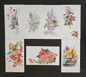 Biglietti d'Auguri - Fiori - Set 4