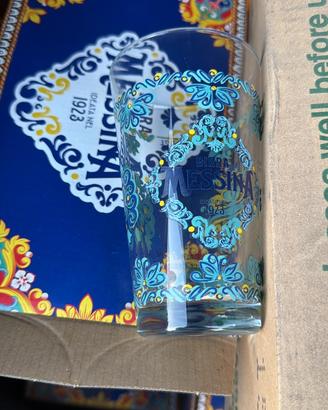 Set originale da collezioneBicchiere birra messina