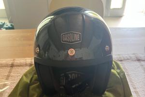 Casco jet gasoline s250 glitter black taglia s