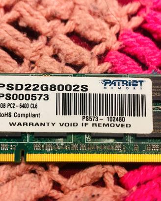 Ram - ddr2 - 2Gb - patriot