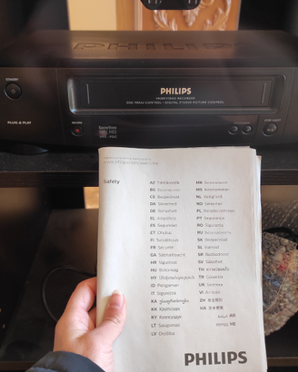 Lettore videoregistratore vhs Philips