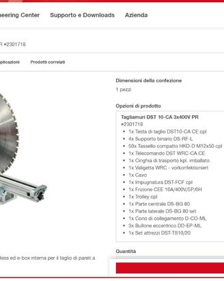 Macchina tagliamuri hilti