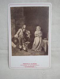 Carte de visite F.lli Alinari cacciatore dama