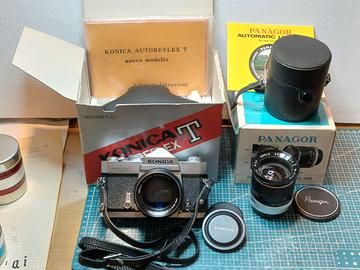 Reflex Konica + normale +grandangolare + accessori
