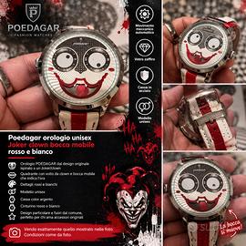Poedagar orologio unisex Joker clown bocca mobile 