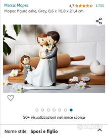 Statuetta sposini torta matrimonio
