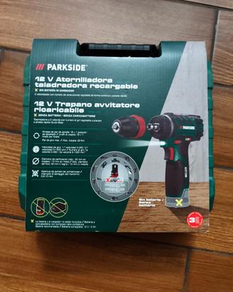 TRAPANO RICARICABILE PARKSIDE 12V NUOVO
