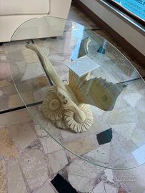 Tavolino Target in vetro