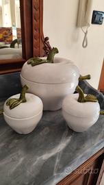 Set di 3 Zuppiere a forma di mela