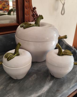 Set di 3 Zuppiere a forma di mela