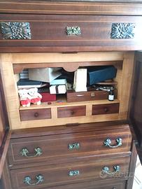 ANTICO MOBILETTO/SECRETE' IN LEGNO MASSELLO - '900