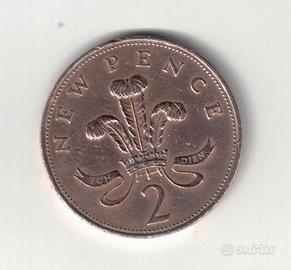 Moneta, RegnoUnito, 2 New Pence, Elizabeth II, '79