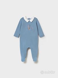 Pigiama lungo ricamato taglia 1/2 mesi!!!