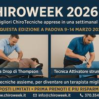 ChiroWeek 2026: Corso ChiroTecniche a Padova