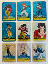 Lotto 9 lamincard Dragon Ball GT originali Edibas