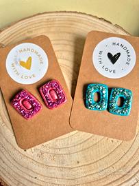 orecchini in argilla polimerica 