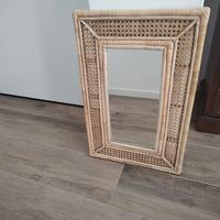 Specchio rattan/vimini