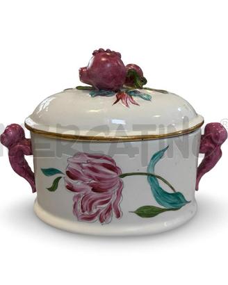 CENTROTAVOLA CERAMICA MORETTI 25X20 CM OVALE CON F