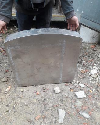 piedistallo carrello in acciaio 