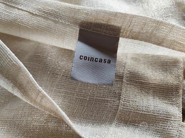 Eleganti tende  beige con effetto glitter- coincas