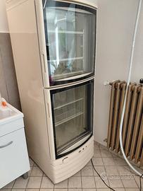 frigo +  congelatore vetrina colonna espositiva