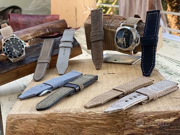 Cinturini artigianali in canvas ripiegato