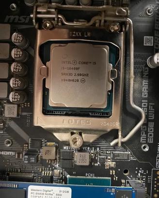 CPU Intel(R) Core(TM) i5-10400F CPU @ 2.90GHz