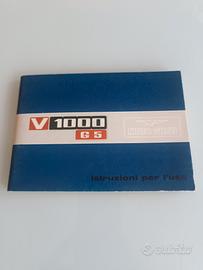 Libretto istruzioni uso Moto Guzzi V1000 G5