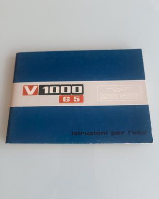 Libretto istruzioni uso Moto Guzzi V1000 G5