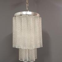 lampadario in vetro di murano venini 