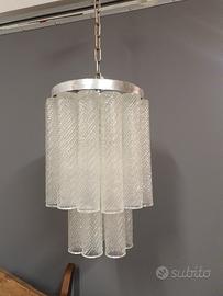 lampadario in vetro di murano venini 