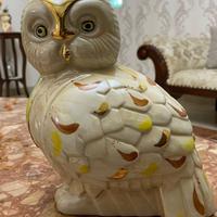 Gufo/Civetta in porcellana Limoges