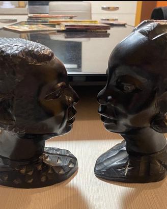 Statuette fermalibri africane