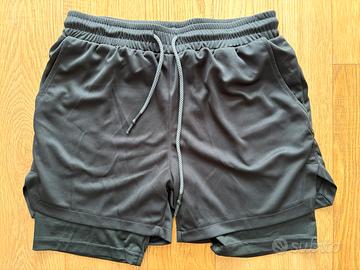Pantaloncini Sportivi 2-in-1 Running e Fitness