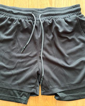 Pantaloncini Sportivi 2-in-1 Running e Fitness