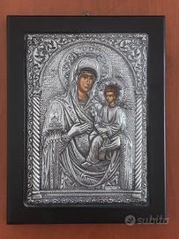 icona sacra in argento 950