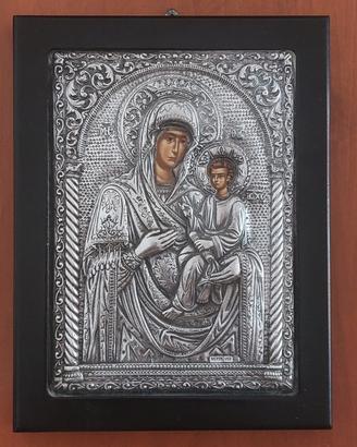 icona sacra in argento 950