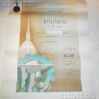 Attestato+Medaglia d'Argento 1942 "Costanzo Ciano"