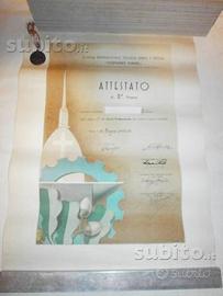 Attestato+Medaglia d'Argento 1942 "Costanzo Ciano"