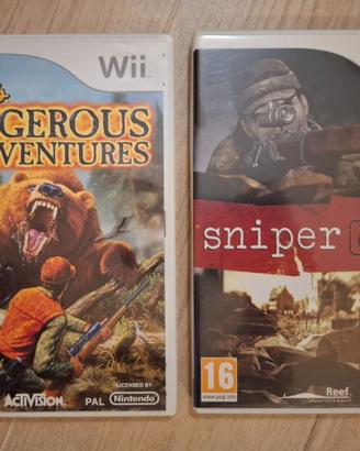 Cabela's dangerous adventures e Sniper Elite x Wii