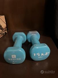 Pesi da 1,5 kg manubri azzurri