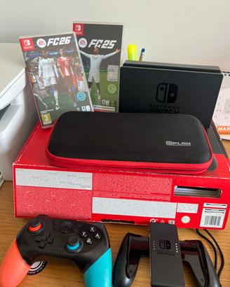 nintendo switch completa di giochi e accessori
