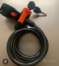 antifurto a corda per moto e bicicletta 